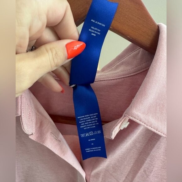 Kit And Ace City Tech Long Sleeve Slim Fit Shirt Sz S - Picture 6 of 10